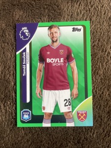 Topps Premier League 2026 Green Parallel Tomas Soucek #278 West Ham United for sale on Ebay
