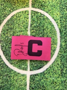 Razvan Rat Of Romania,Shakhtar, West Ham & PAOK Signed Captain Armband WCOA for sale on Ebay