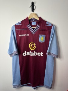 Authentic, Original Aston Villa 2013/14 Home Shirt By Macron for sale on Ebay