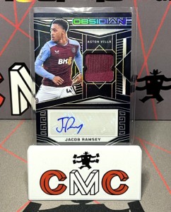 2023-24 panini obsidian Jacob Ramsey patch auto /99 Aston Villa for sale on Ebay
