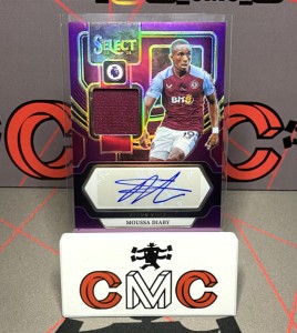 2023-24 panini select Moussa Diaby patch auto purple /49 Aston Villa for sale on Ebay