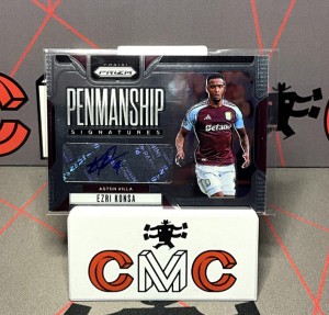 2024-25 panini prizm Ezri Konsa penmanship auto Aston Villa for sale on Ebay