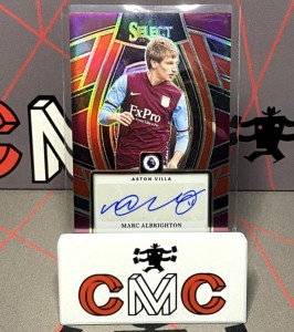 2024-25 panini select Marc Albrighton auto red Aston Villa for sale on Ebay