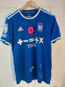 Match Worn Kyle Edwards Ipswich Town Shirt - with COA for sale on Ebay