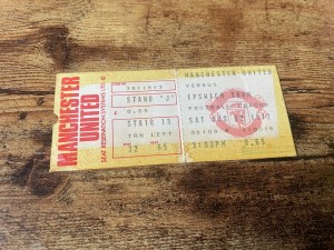 1972/73 MANCHESTER UNITED TICKET STUB V IPSWICH TOWN COMPLETE UNUSED? for sale on Ebay