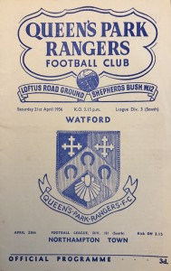 Queens Park Rangers v Watford Div 3 (S) 1955/56 for sale on Ebay