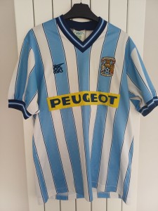Coventry City 1989 to 1991 retro football shirt size large for sale on Ebay