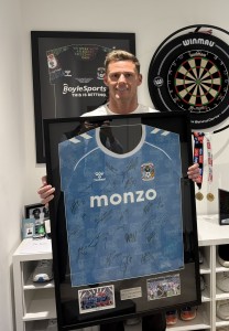 Coventry City 2025/26 Championship Winners Signed And Framed Football Shirt for sale on Ebay