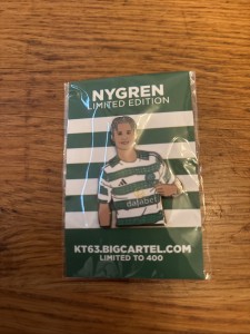 Hoidy Celtic Pin Badge Nygren Celtic FC Football Club for sale on Ebay
