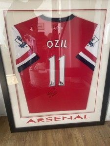 Mezut Ozil Signed And Framed Arsenal Football Shirt With COA for sale on Ebay