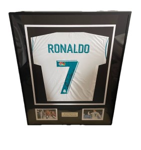 Cristiano Ronaldo Signed Framed Real Madrid Shirt With Beckett COA for sale on Ebay