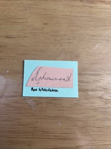 Ron Greenwood Legendary West Ham United Manager Vintage Autograph for sale on Ebay