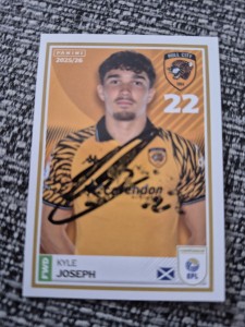 Signed Kyle Joseph Hull City Football EFL Panini Sticker 2025/26 for sale on Ebay
