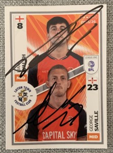 SIGNED EFL 25/26  STICKER - LIAM WALSH/GEORGE SAVILLE - LUTON TOWN for sale on Ebay