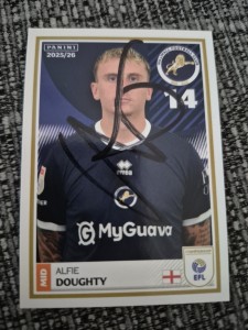 Signed Alfie Doughty Millwall EFL Football Panini Sticker 2025/26 for sale on Ebay