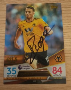 Genuine Hand Signed Diogo Jota Wolves Match Attax Ultimate 2018/19 Card for sale on Ebay