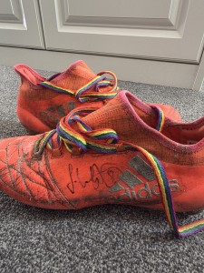 Signed Match Worn Samuel wedgbury Football Boots for sale on Ebay