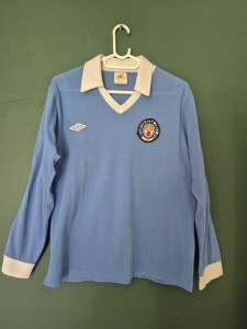Very Rare 1977-81 Manchester City Umbro Home Shirt Long Sleeve Size Medium 38/40 for sale on Ebay