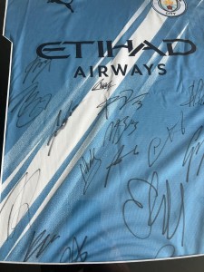 Manchester City Squad Signed Home Shirt | 2025/2026, COA, Authentic for sale on Ebay