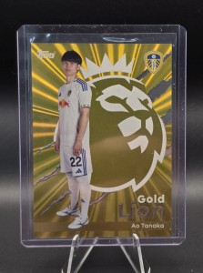 Topps Premier League 2025/26 Ao Tanaka Leeds United Gold Lion Card for sale on Ebay