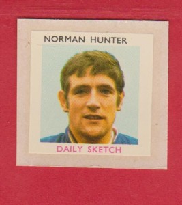 ENGLAND NORMAN HUNTER LEEDS UNITED VINTAGE COLLECTABLE FOOTBALL STICKER for sale on Ebay