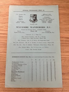 WYCOMBE WANDERERS YOUTH v CARLTON YOUTH PROGRAMME - F.A. YOUTH CUP - 02/12/1961 for sale on Ebay