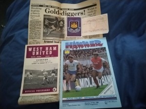 WEST HAM UTD  v EVERTON - 15/5/84   + TICKET + PRESS REPORT  + 1965 = SIR TREVOR for sale on Ebay