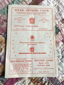 1966/67 HAWKER SIDDELEY v NEWPORT (I.O.W) HAMPSHIRE SENIOR CUP SF AT RYDE SPORTS for sale on Ebay