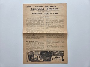 1946 Charlton Ath v Preston North End FA Cup 5th Round (45-46) - PROGRAMME for sale on Ebay
