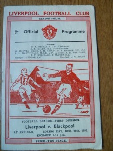 LIVERPOOL  v  Blackpool   50/1. for sale on Ebay