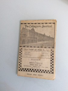 FULHAM V BRENTFORD 17.02.1945 FOOTBALL LEAGUE SOUTH CUP WARTIME GAME for sale on Ebay