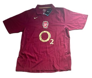 Arsenal Nike 2005/06 Retro Maroon Home Football Shirt Size XL for sale on Ebay