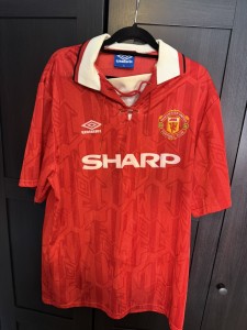 Original Authentic Umbro Manchester United 1992/1993 Home Shirt Mens XL for sale on Ebay