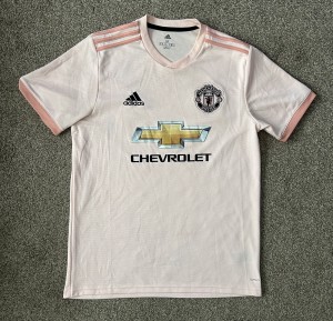 Original Authentic Adidas Manchester United 2018/2019 Away Shirt Mens Medium for sale on Ebay