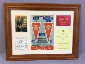 Framed Full Colour 1968 Manchester United SL Benefica European Cup Final T7718 for sale on Ebay