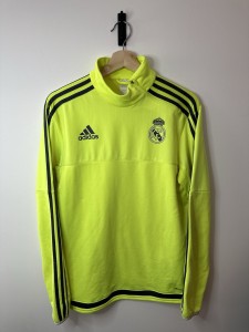 Authentic Real Madrid 2015/2016 Quarter Zip Sweat Top for sale on Ebay