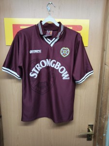 Hearts Vintage 1997 football Club Strip Small Adult Strongbow Olympic Sportswear for sale on Ebay