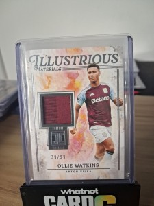 Ollie Watkins /99 Patch Illustrious Materials Panini Impeccable Aston Villa for sale on Ebay