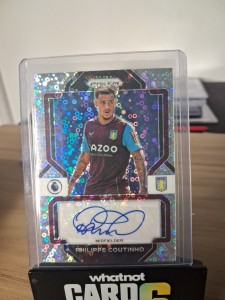 Philippe Coutinho Auto Panini Prizm Aston Villa for sale on Ebay