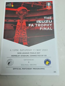 FA Trophy / FA Vase Final 2024 Gateshead V Solihull  & Great Wakering V Romford for sale on Ebay