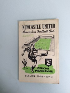 NEWCASTLE UNITED V MANCHESTER CITY 25.09.1948 FOOTBALL LEAGUE GAME for sale on Ebay