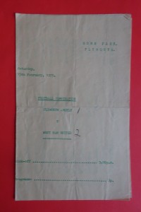 1974/75  PLYMOUTH ARGYLE RESERVES v WEST HAM UNITED  RESERVES     Combination for sale on Ebay