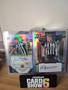 Newcastle X2 Autos Lewis Miley Rookie Auto And Harvey Barnes Auto for sale on Ebay