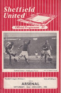 Sheffield United v Arsenal 1954-1955 Postponed and Re-arranged for sale on Ebay