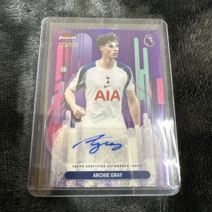 Topps Premier League Finest 2026- Archie Gray Finest Autograph 123/125 Tottenham for sale on Ebay