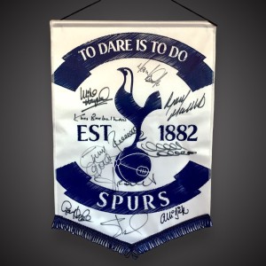 Tottenham Hotspur “SPURS” Signed By 11 Pennant Bid From £35 for sale on Ebay