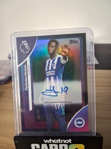 Yankuba Minteh Auto /10 Topps Premier League Brighton for sale on Ebay