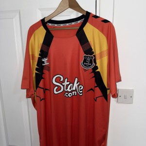 Everton 2021-22 Home Jersey Goalkeeper Shirt Hummel Size 5xl Men's for sale on Ebay