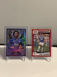 Everton Double - Beto Topps Gold 2025 /99 + James Tarkowski Red Ray Wave /55 for sale on Ebay