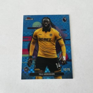 2026 Topps Finest Premier League Tolu Arokodare Wolves Refractor /75 Card for sale on Ebay